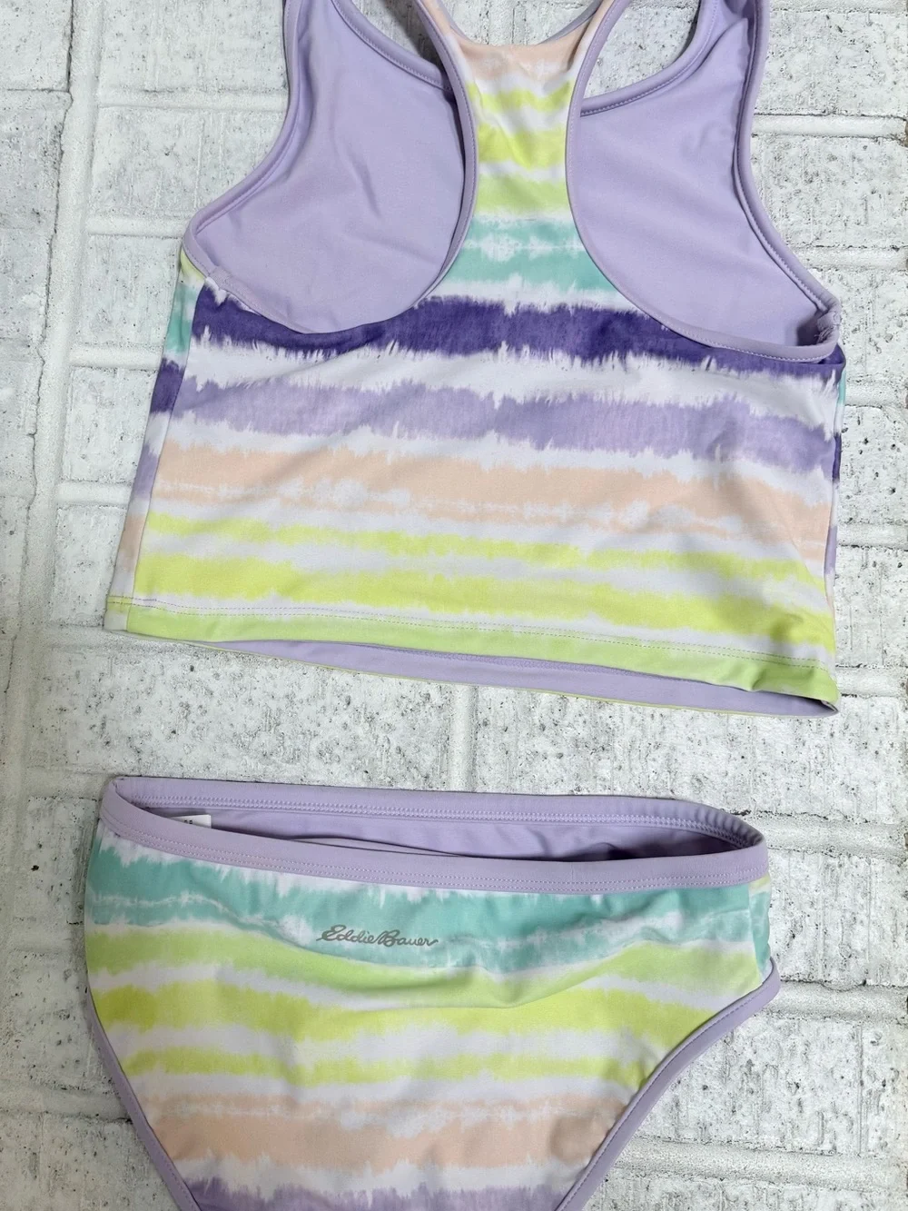 NWOT Eddie Bauer Reversible Tankini Swimsuit Size M (10/12)